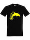 Design T-shirt Black Cotton