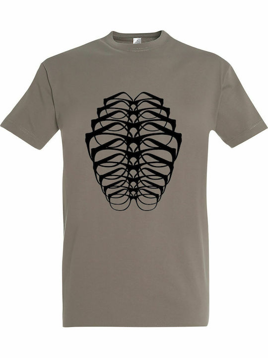 Illusion T-shirt Khaki Baumwolle