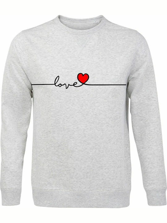 LOVE DESIGN Sweatshirt Gray