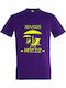 Hello T-shirt Purple Cotton