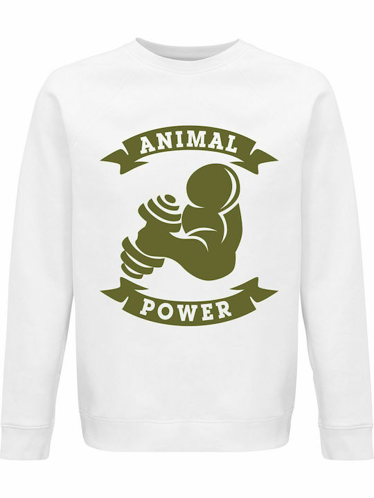 Animal Sweatshirt White