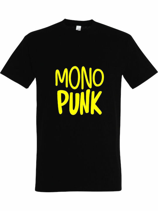 T-shirt Punk Punk σε Μαύρο χρώμα