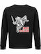 Sweatshirt Eiserne Jungfrau Schwarz