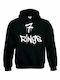 7 RINGS LOGO Kapuzenpulli Schwarz