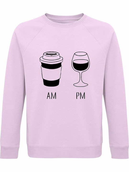 Am Coffee Sweatshirt Rosa