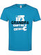 Grandpa T-shirt Turquoise Cotton