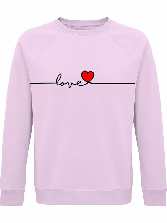 LOVE DESIGN Sweatshirt Pink