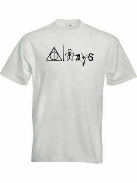 T-shirt Harry Potter Always σε Λευκό χρώμα