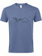 Cloud Tricou Albastru Bumbac