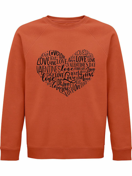 Love Sweatshirt Orange