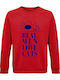 Men Love Sweatshirt Red