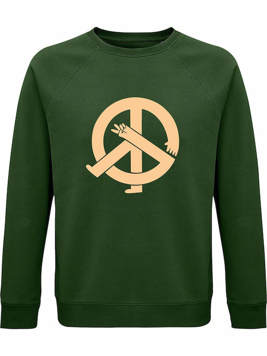 Peace Sweatshirt Green