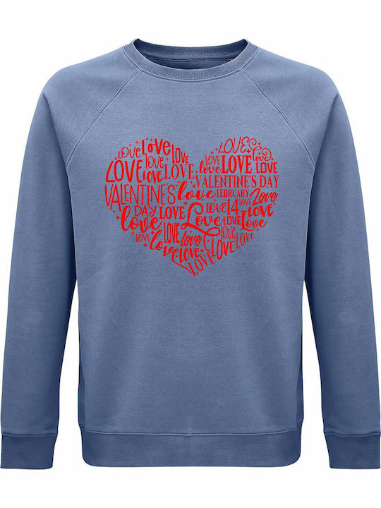 Love Sweatshirt Blue