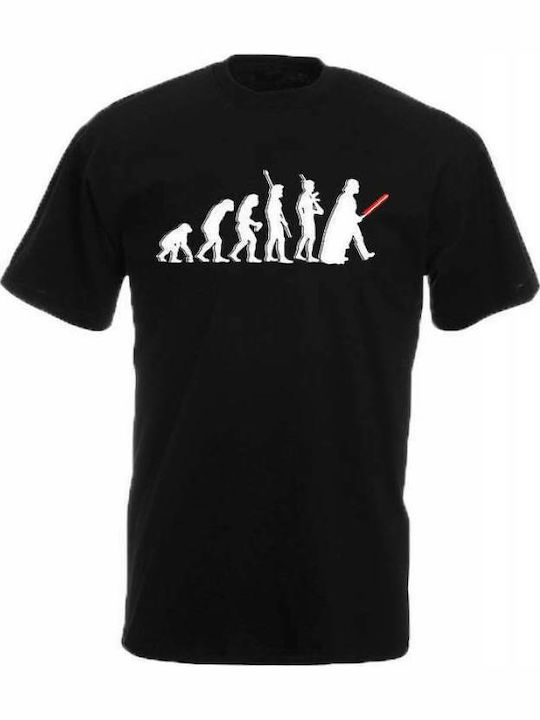 T-shirt Star Wars Evolution σε Μαύρο χρώμα