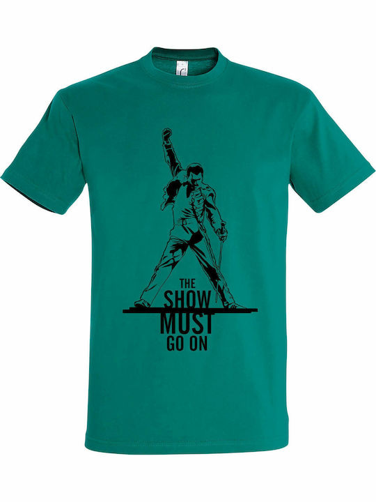 On T-shirt Green Cotton