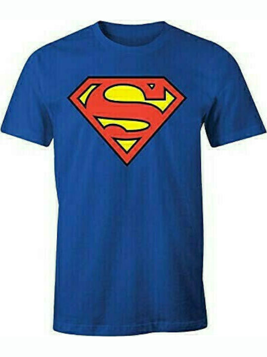 Classic Logo T-shirt Superman Blau