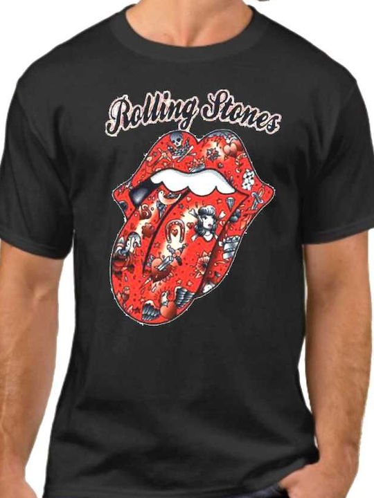 T-shirt Rolling Stones σε Μαύρο χρώμα