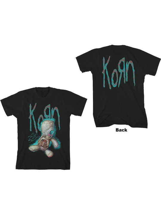 T-shirt Korn σε Μαύρο χρώμα