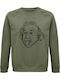 Einstein Tongue Sweatshirt Khaki