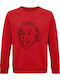 Einstein Tongue Sweatshirt Red