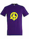 Peace Tricou Violet Bumbac