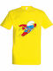 T-shirt Superman Yellow Cotton