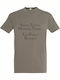 People T-shirt Khaki Baumwolle