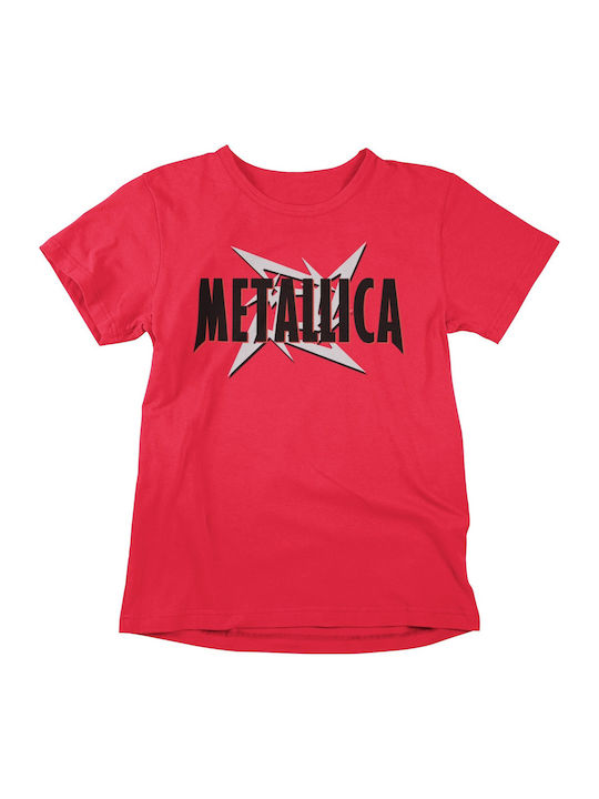 Softworld T-shirt Metallica Star Logo σε Κόκκινο χρώμα