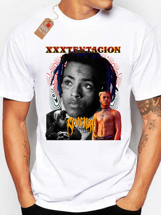 Rock Deal Xxxtentacion Bedruckte Blusen Weiß
