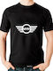 Rock Deal Mini Cooper T-shirt Black Cotton