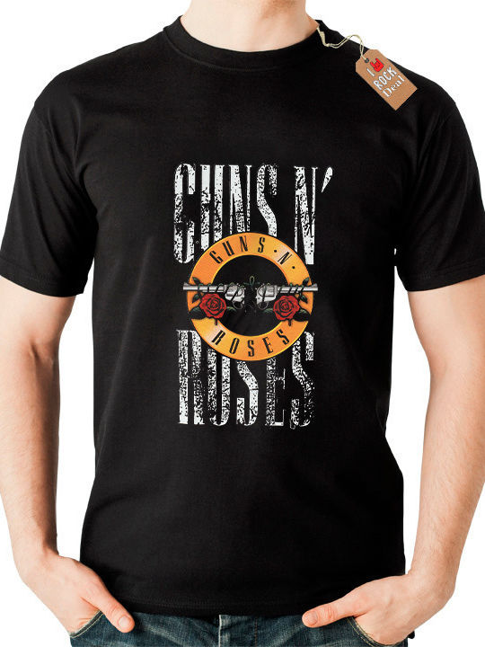 Rock Deal Guns N Roses T-shirt Λευκό Βαμβακερό Rock Deal Guns N Roses T-shirt Λευκό Βαμβακερό