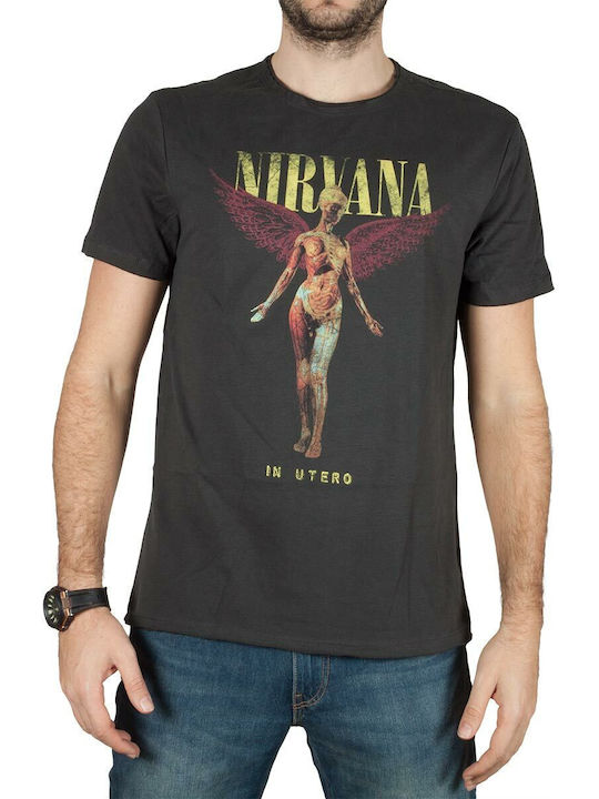 Amplified T-shirt Nirvana Utero σε Γκρι χρώμα