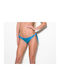 Bikini Brasilien mit Schnürchen Hellblau