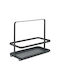 Metaltex Metallic Kitchen Sink Organizer Base Black 23x11x18cm
