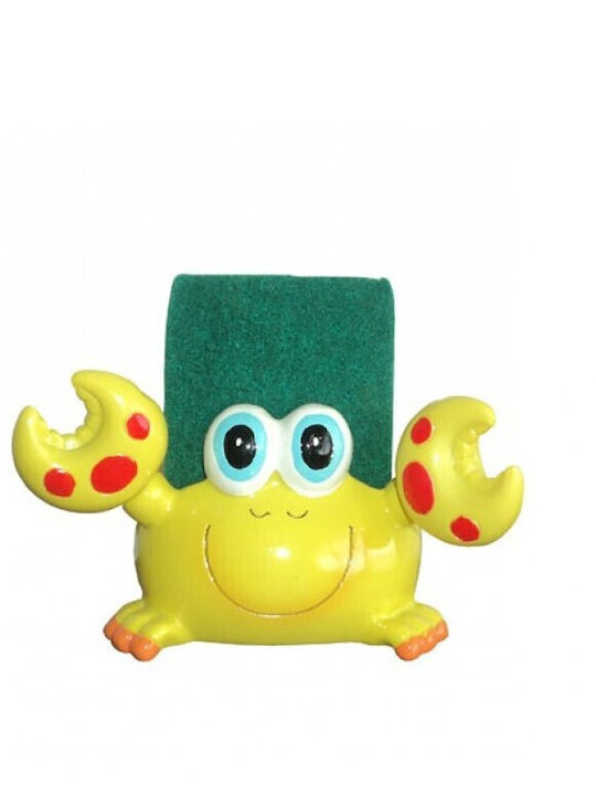 Melina's Collection Suport Pentru Burete Din Plastic Verde 10x5x9cm
