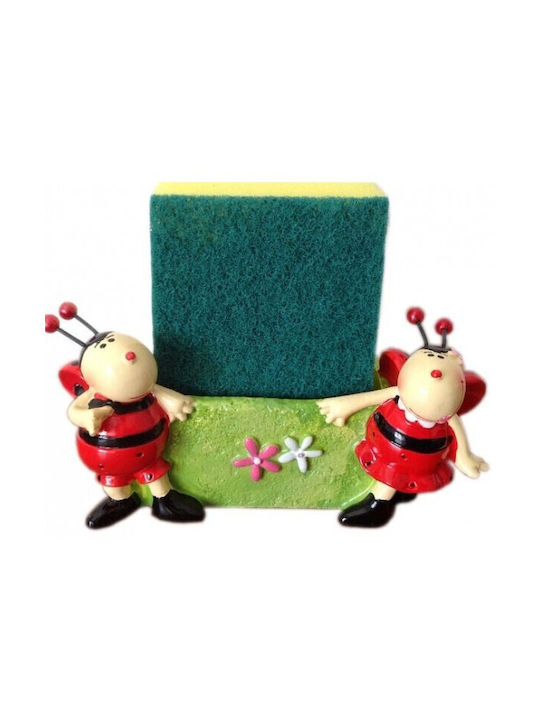 Etoile LL-221-6 Suport Pentru Burete Din Plastic Roșu 12x5x8cm