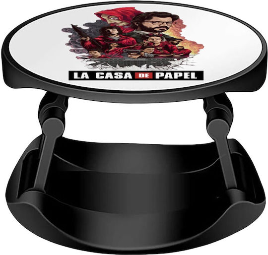 Koupakoupa Поп Сокет Кейс За Телефон La Casa De Papel С Черен Дизайн