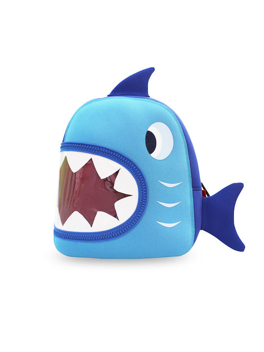 NOHOO Schulranzen Rucksack Kindergarten Blau 23,5 x 7,5 x 25cm
