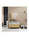 Kleankin Rectangular Bathroom Mirror made of Particle Board with Shelf & Cabinet 60x60cm