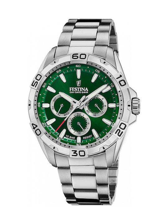 Festina Men's Watch 44.7mm Battery with Silver Metal Bracelet