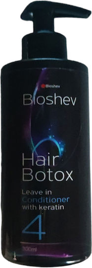 Bioshev Professional Hair Botox with Keratin No4 Leave In Conditioner Reconstruction/Nourishment for All Hair Types 300ml