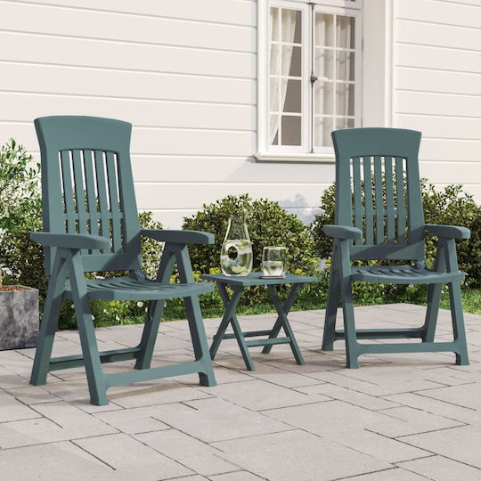 Gartenstühle Grüne 2Stücke 58x61x95cm