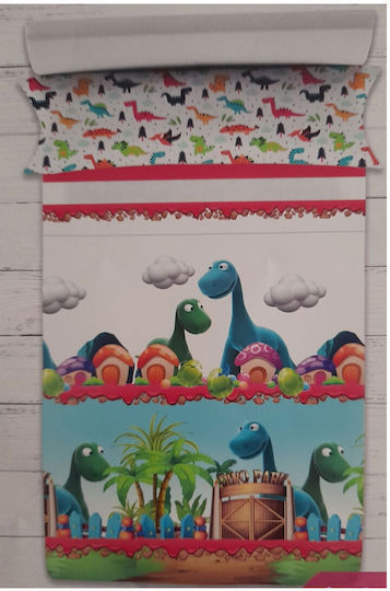 Manterol Casa Sheet Single from Cotton & Polyester Blue 90x190cm