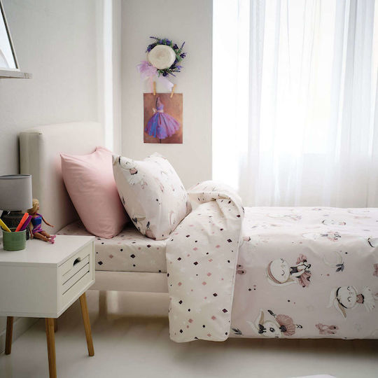 Vesta Home Παιδικό Κουβερλί Μονό Ballarina Pink 160x230εκ.
