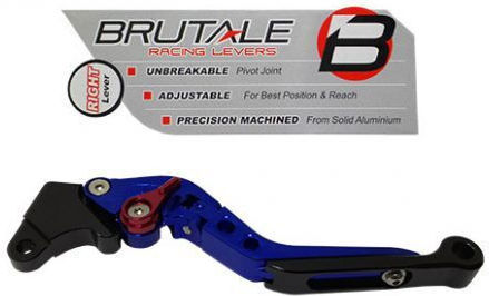 Manetă Frână Motocicletă Reglabilă pentru Yamaha Crypton Albastru MW-220-02-39603