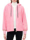 Hero Women's Cardigan with Zipper Pink