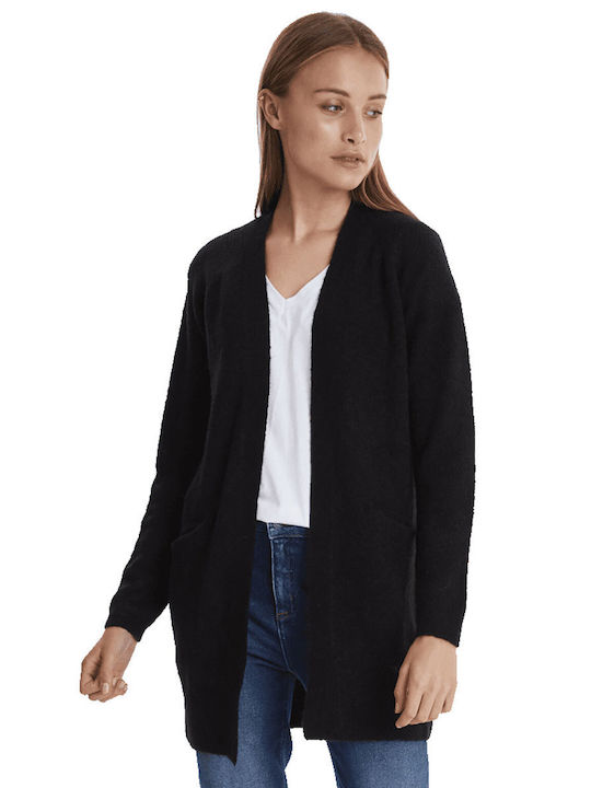 ICHI Women's Knitted Cardigan Black