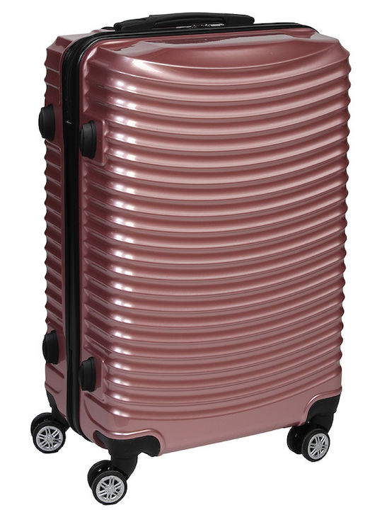 Keskor Mittlere Hart Reisekoffer Rose Gold mit 4 Rädern Höhe 66cm