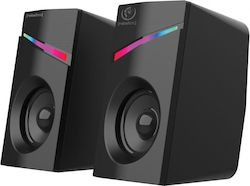 Rebeltec Pop 2.0 Speakers with RGB Black