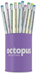 Octopus Молив HB с Гума (Различни цветове)